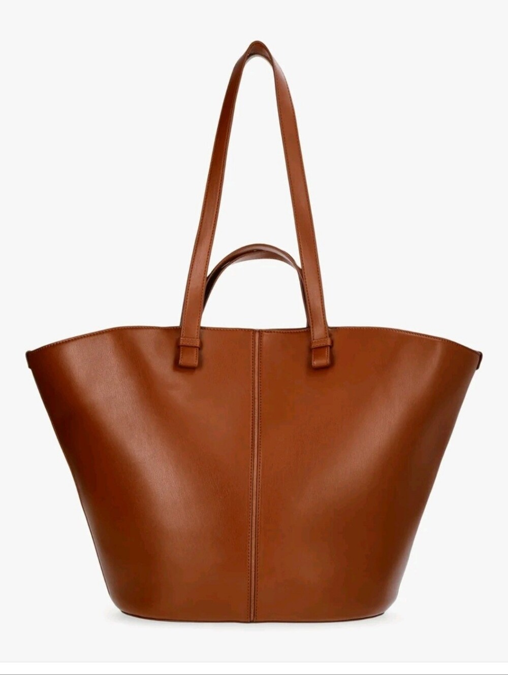 Classic Brown Tote Handbag - Women